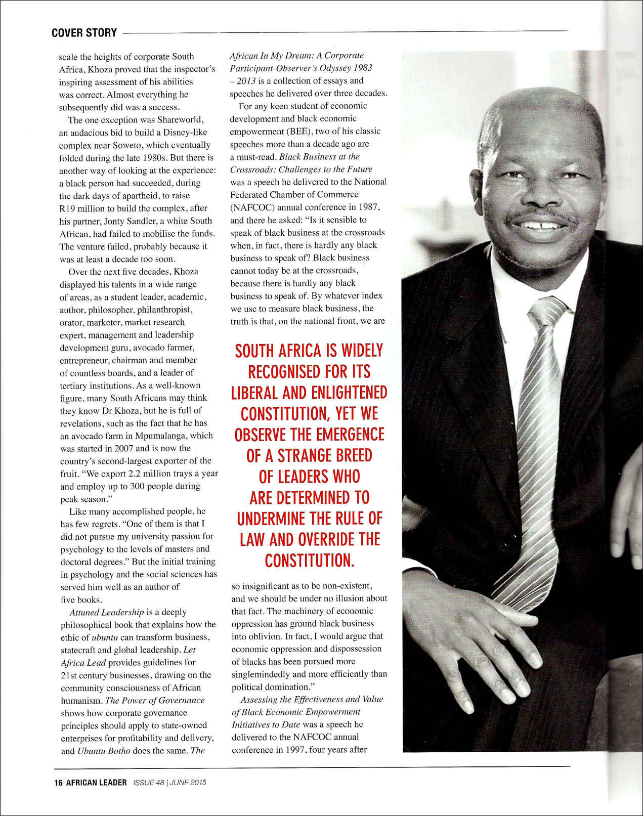 Reuel Khoza - African Magazine